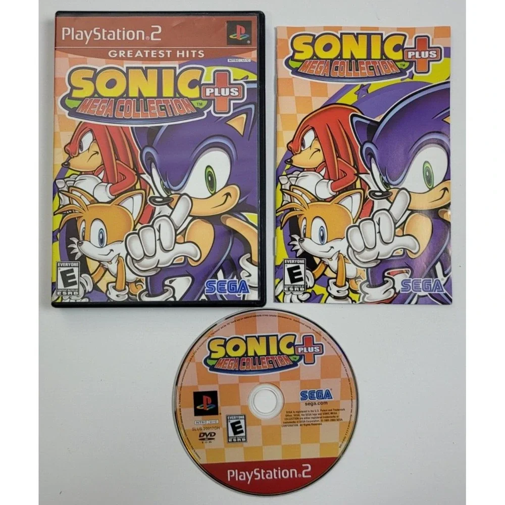 SONIC MEGA COLLECTION PLUS - PS2 GAME - COMPLETE! PLAYSTATION 2‎ GAME PS2